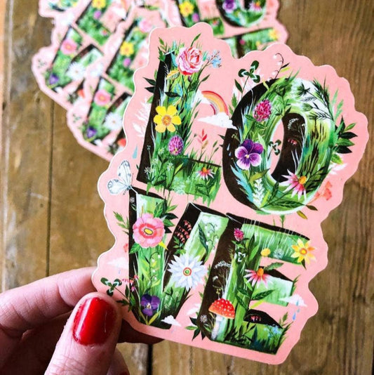 Love Grows Sticker - Katie Daisy