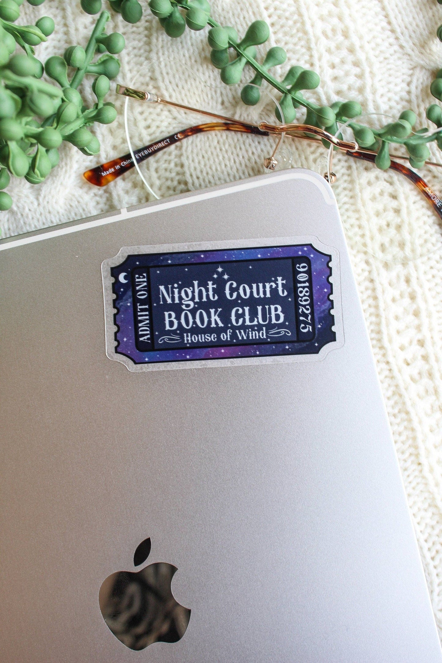 Night Court Book Club Ticket - ACOTAR Sticker