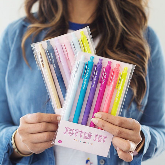 Jotter Sets - 6 pack gel pens