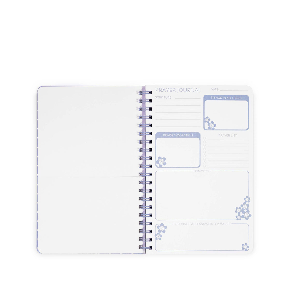 Prayer Journal - Blue Floral