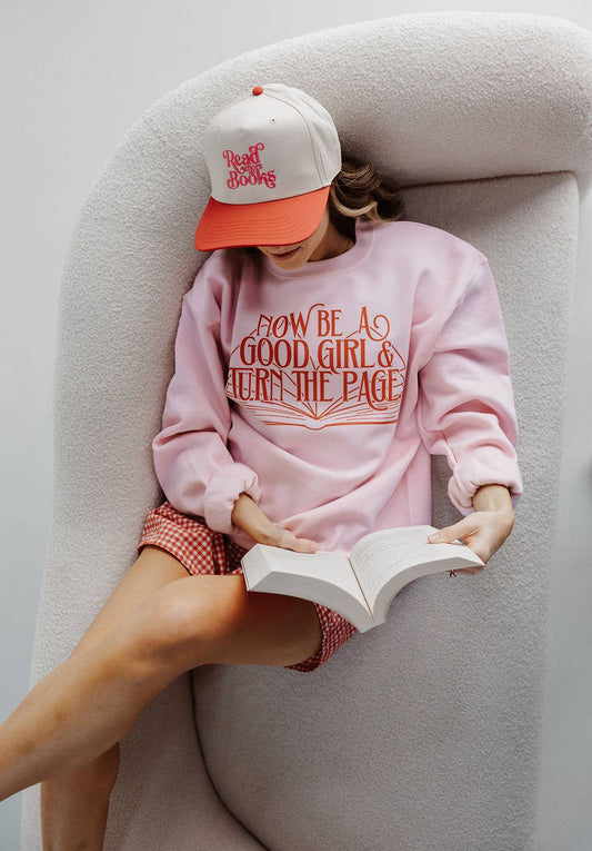 Turn The Page Red & Pink Women's Sweatshirt