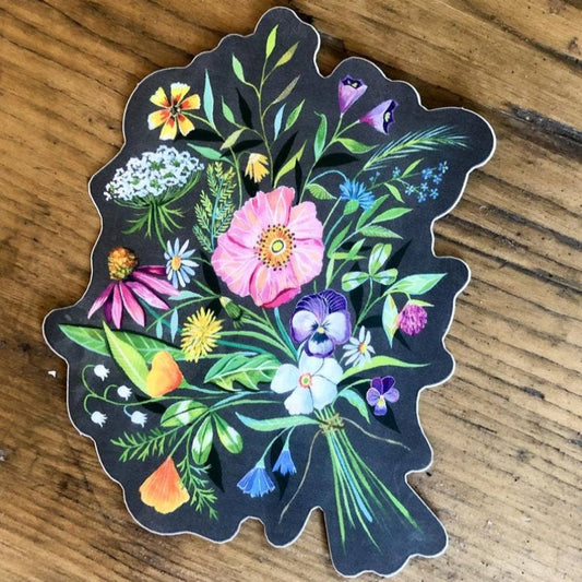 Vibrant Bouquet Sticker - Katie Daisy