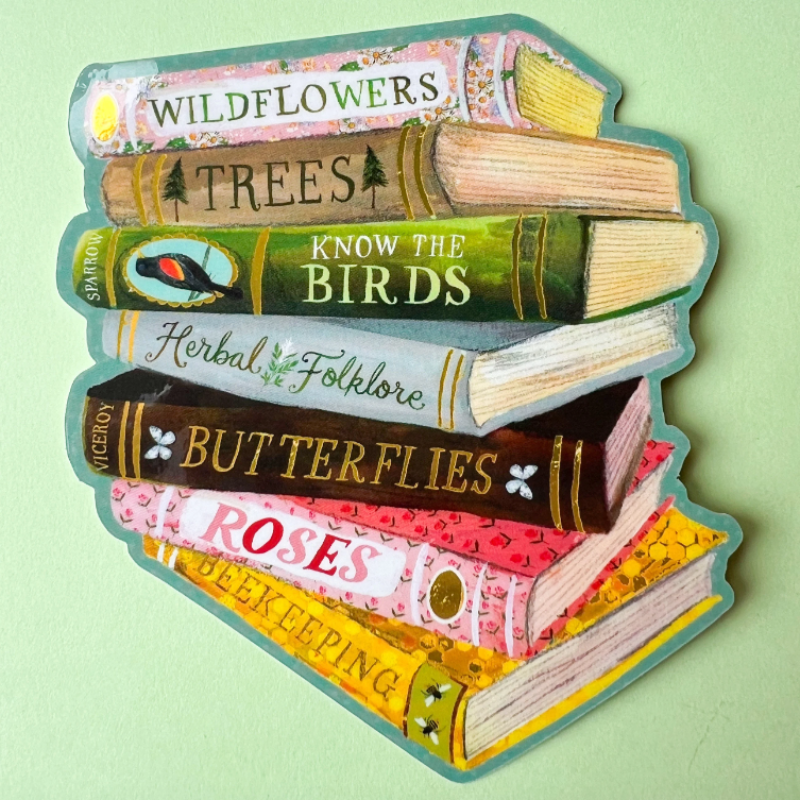 Book Stack Sticker - Katie Daisy