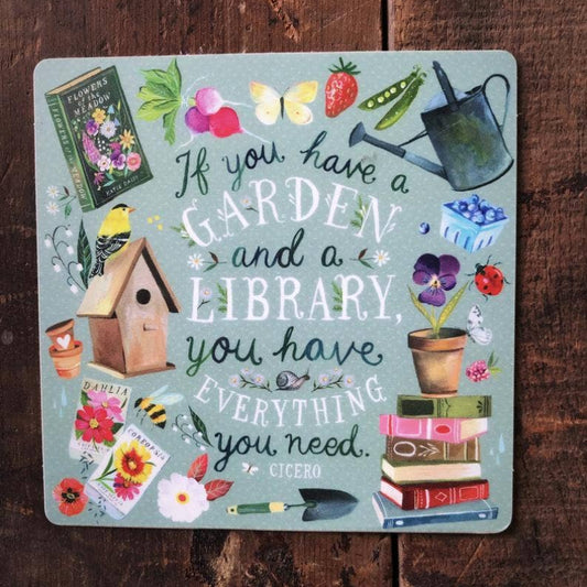 Garden and a Library Sticker - Katie Daisy