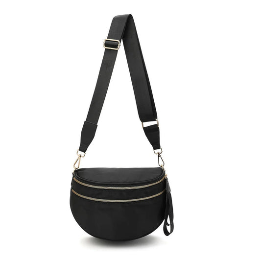 Double-Zip Crossbody for Readers
