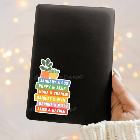 Emily Henry Book Stack Sticker