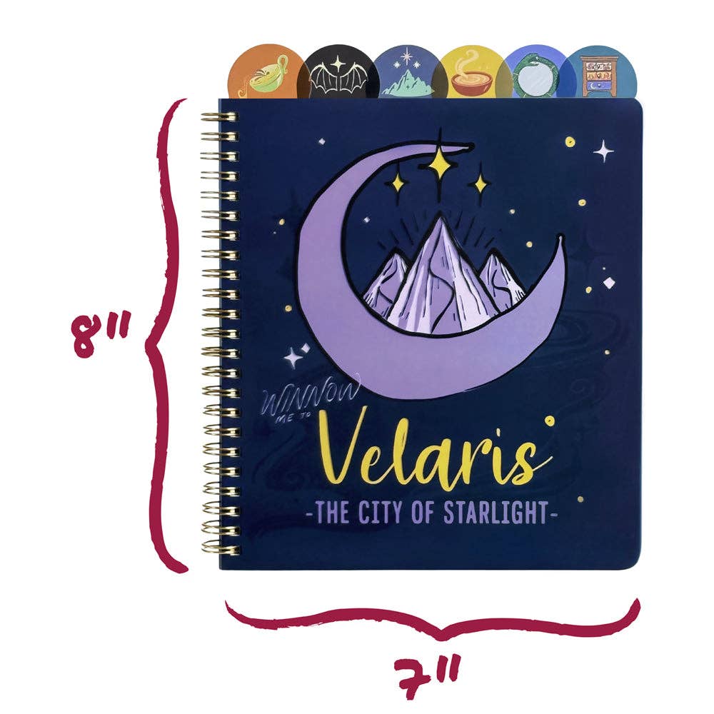 A Court of Thorns and Roses: Winnow Me to Velaris Tabbed Journal