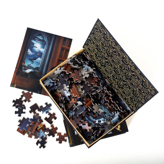 Night in the Archives Fourth Wing Keepsake Puzzle