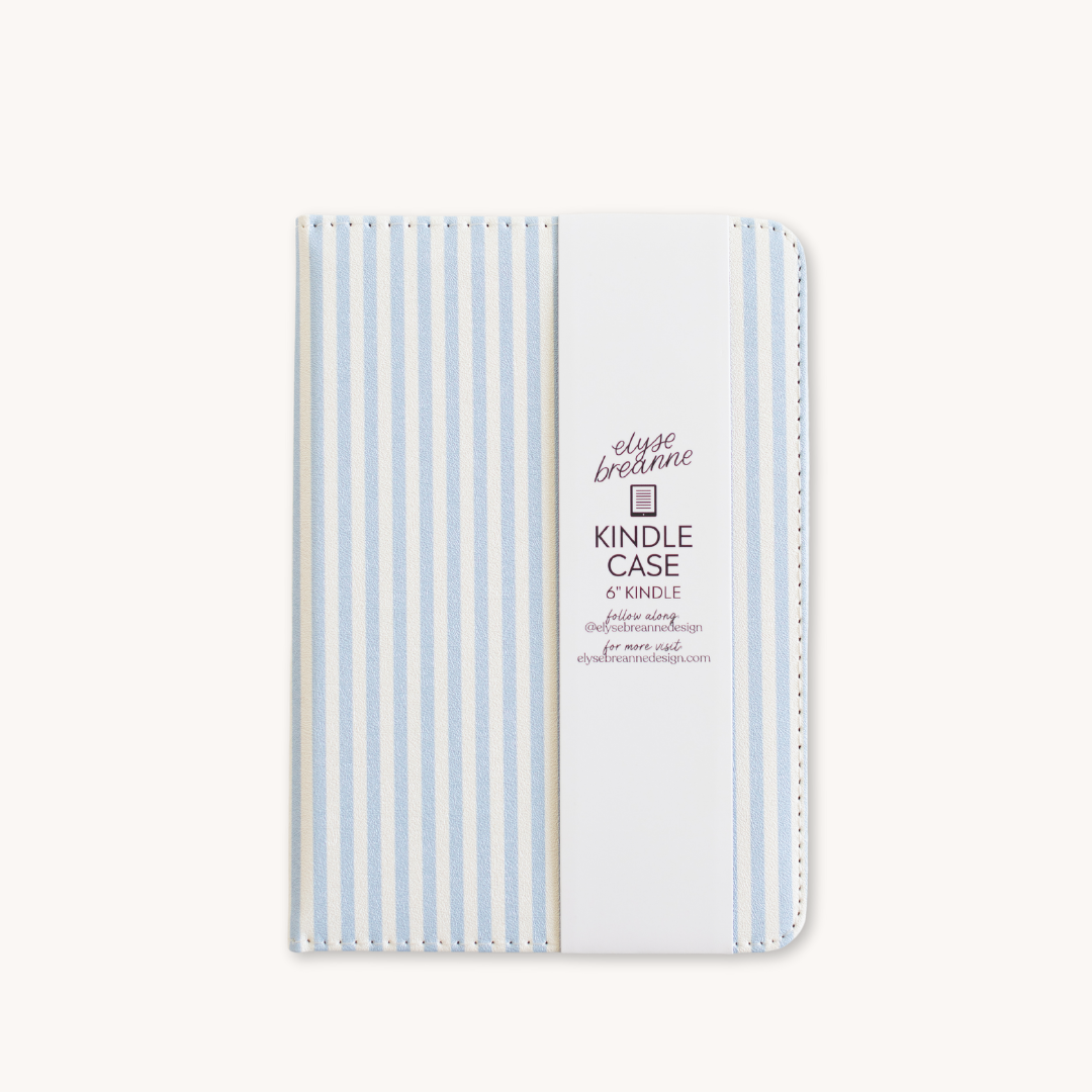 Kindle Case (Kindle Paperwhite - 11th Generation) - Blue Stripes