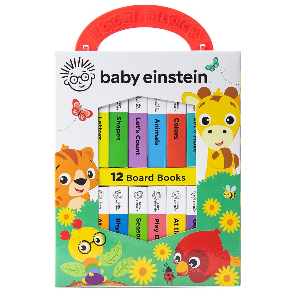 Baby Einstein - My First Library Board Book Block 12-Book Set - First Words, Alphabet, Numbers, and More! - PI Kids cover image