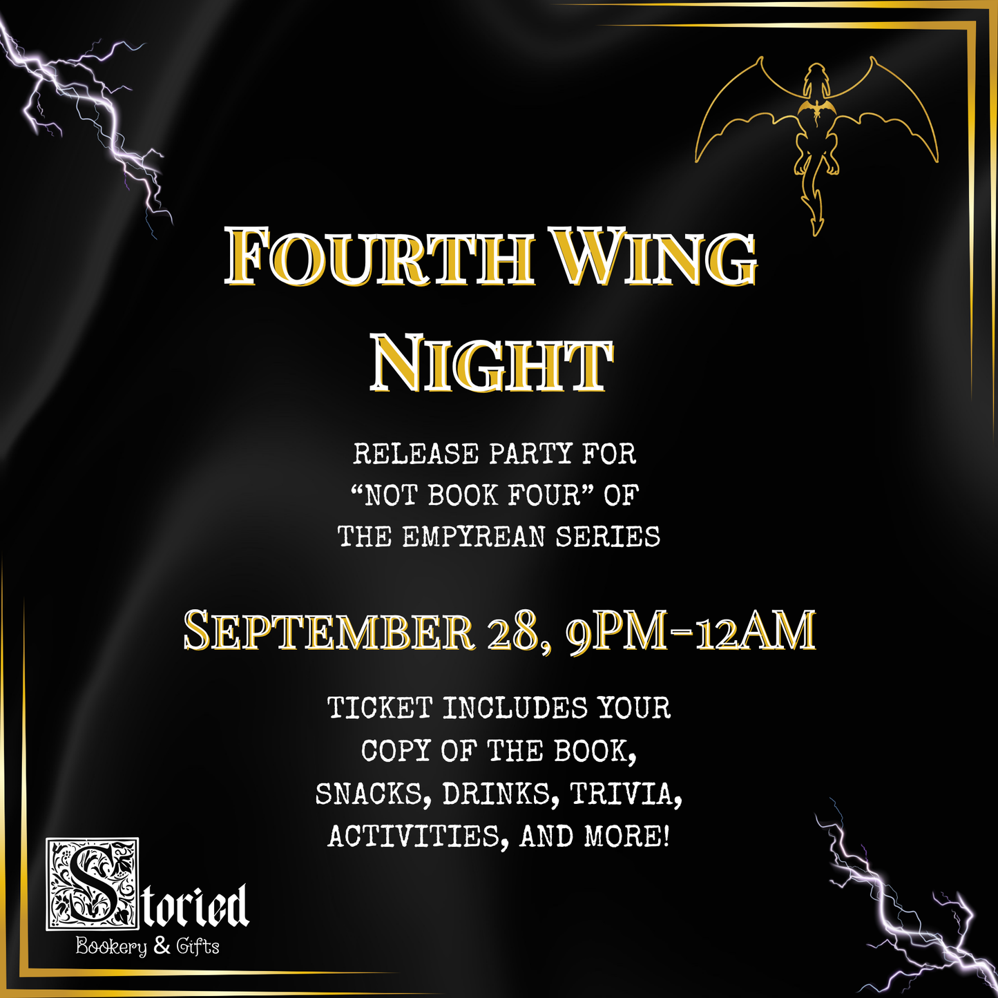 Fourth Wing Night: "Not Book Four" Release!
