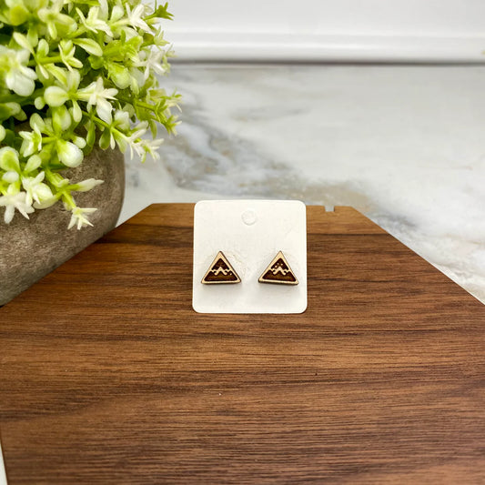 Wooden Earrings - Velaris-Inspired Mountain
