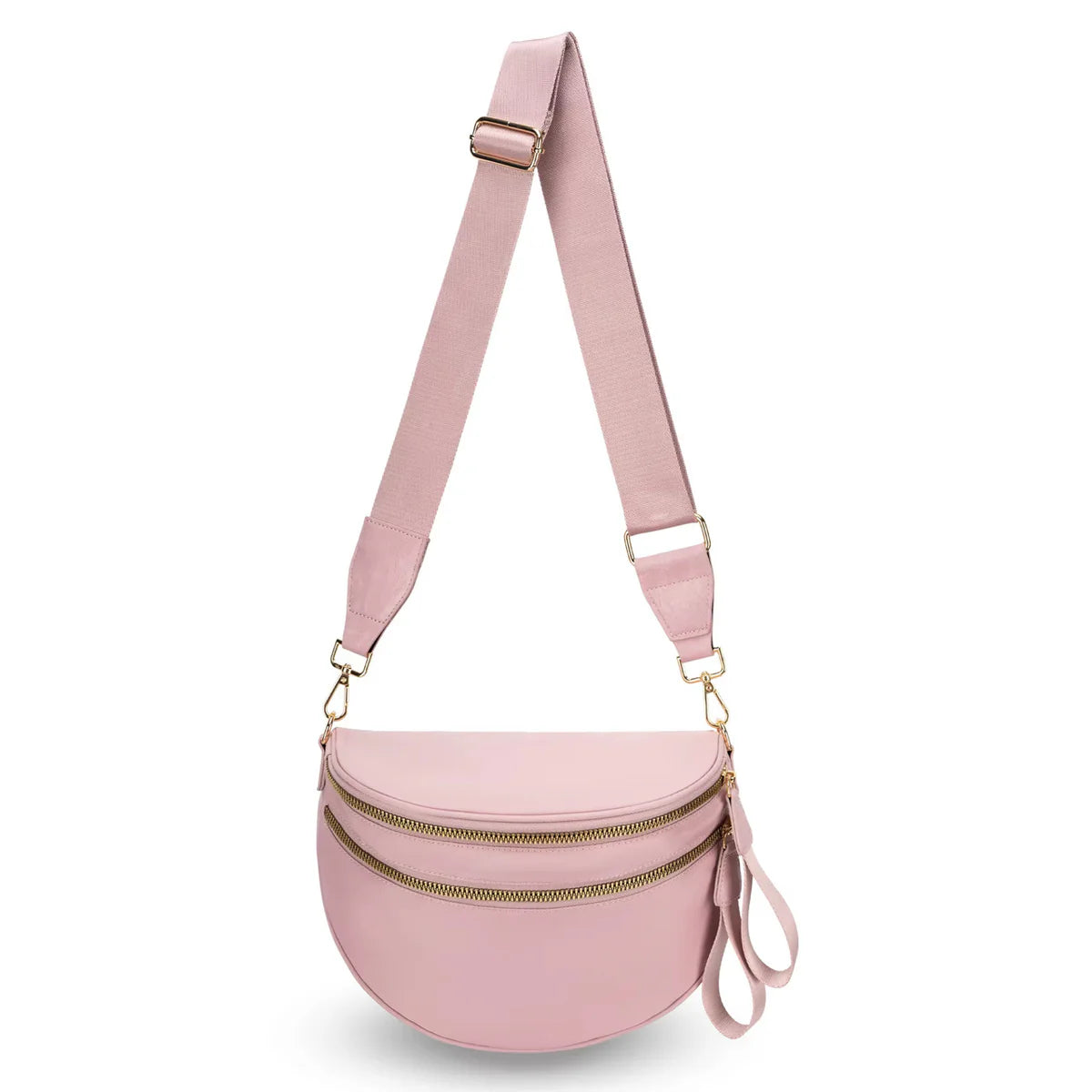 Double-Zip Crossbody for Readers
