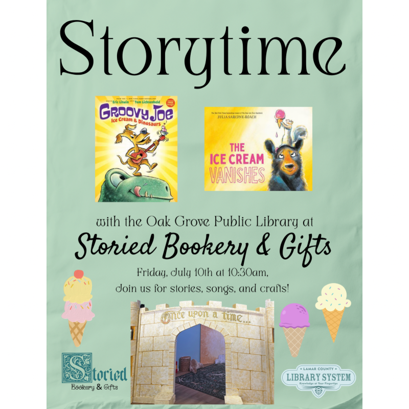 Storytime at Storied for Kids - July 10
