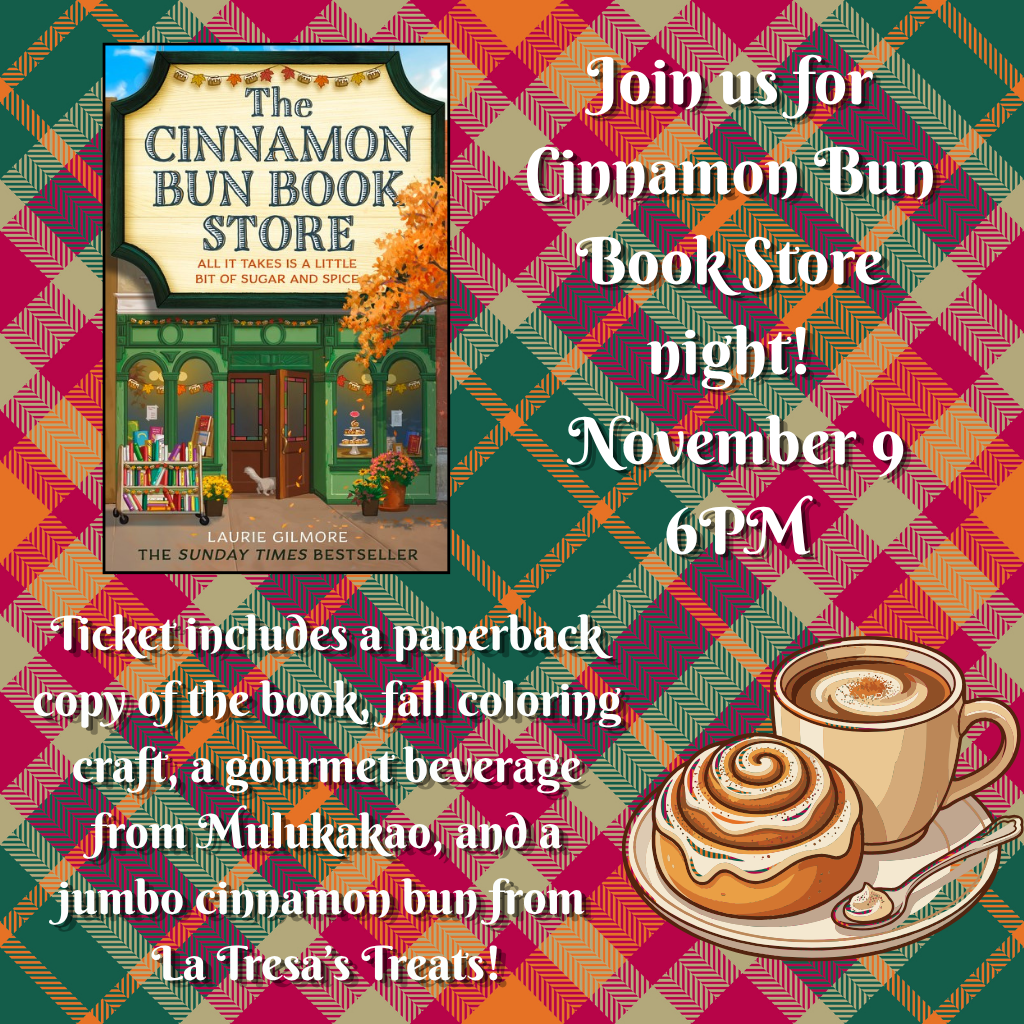 Cinnamon Bun Book Store Night