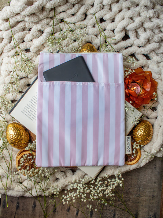 Book/Tablet Sleeve - Pink Stripes
