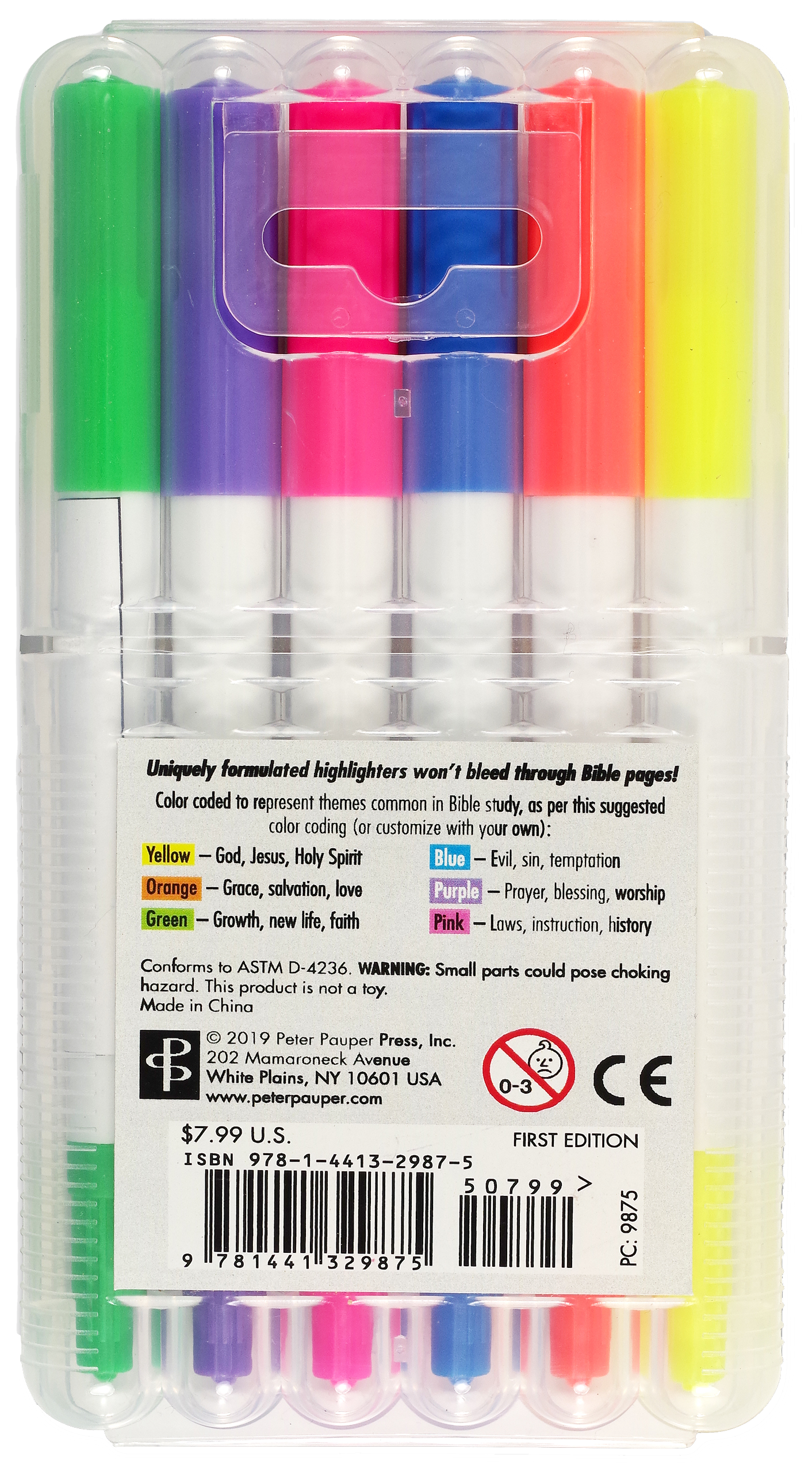Dual-Tip Bible Highlighters (Set of 6)