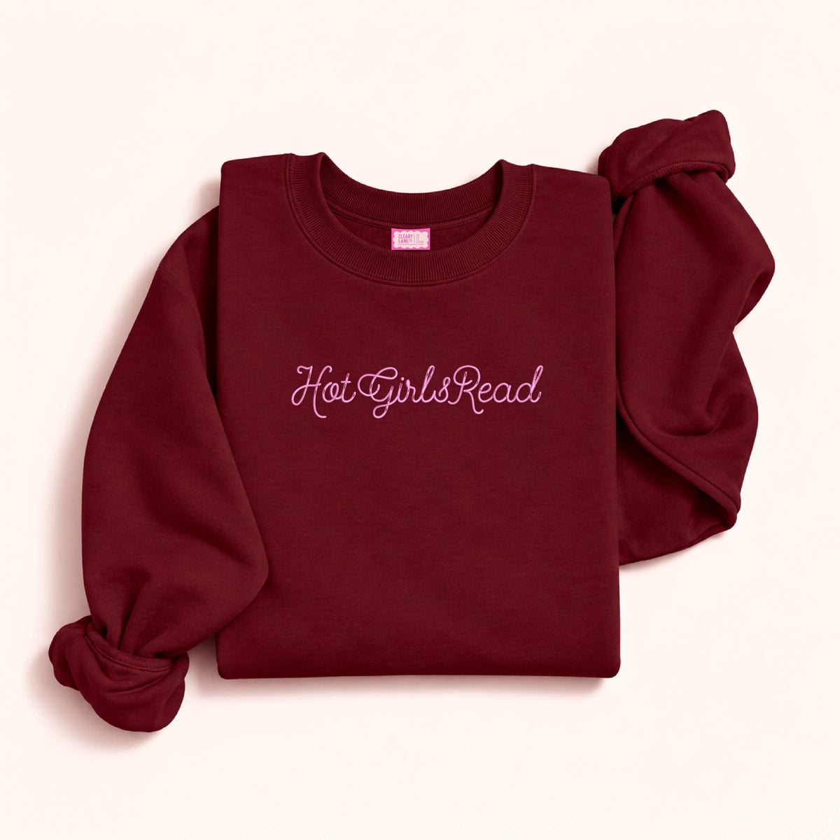 Bookworm Sweatshirt - Maroon