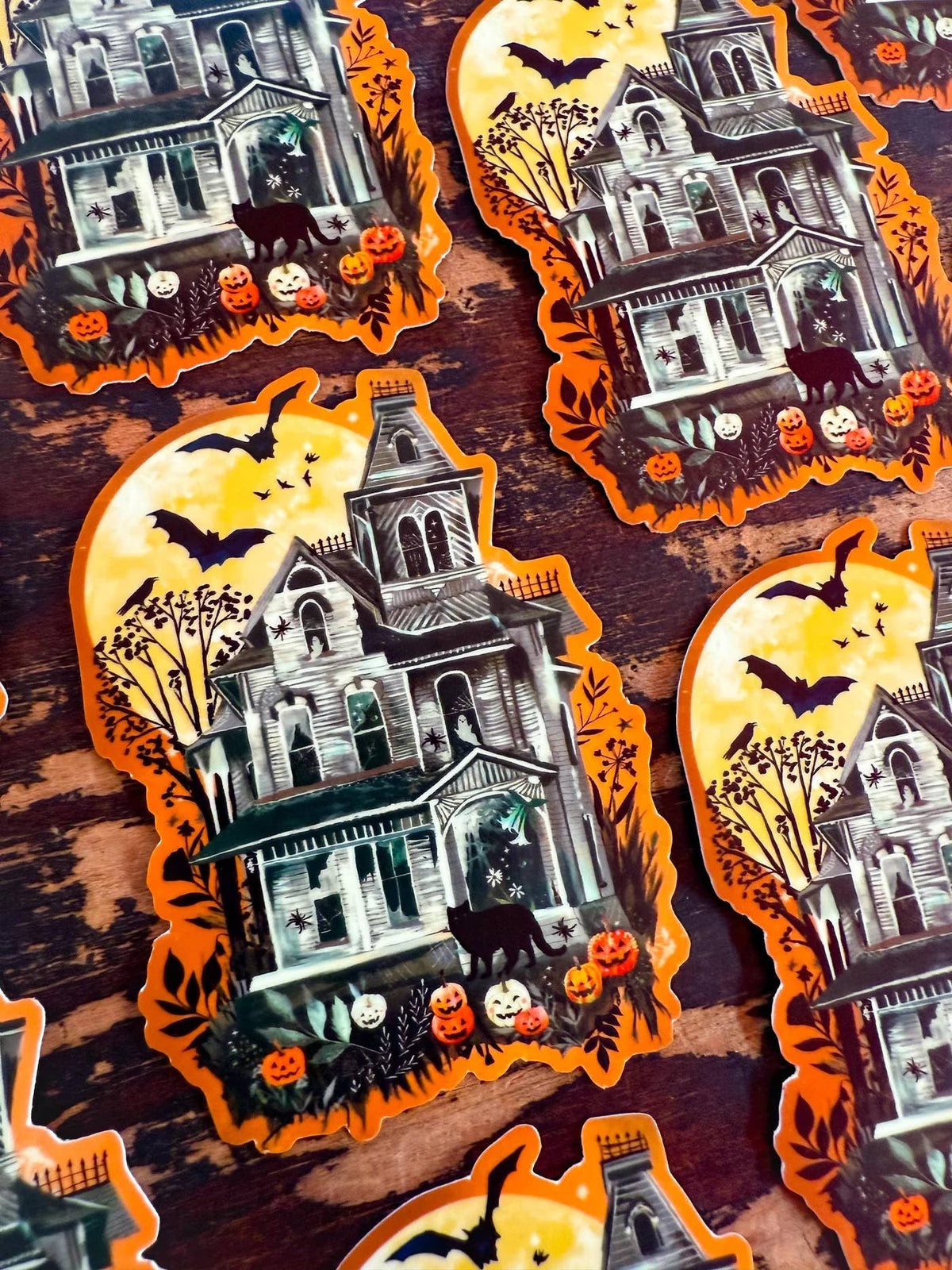 Haunted House - Glow in The Dark Sticker - Katie Daisy