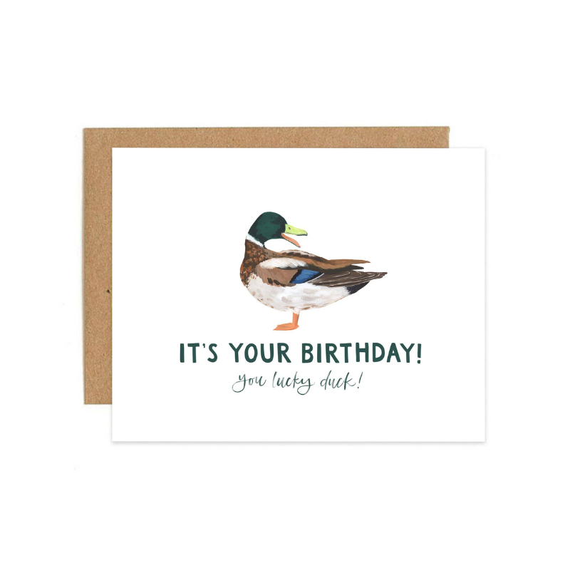 Lucky Duck Birthday Greeting Card