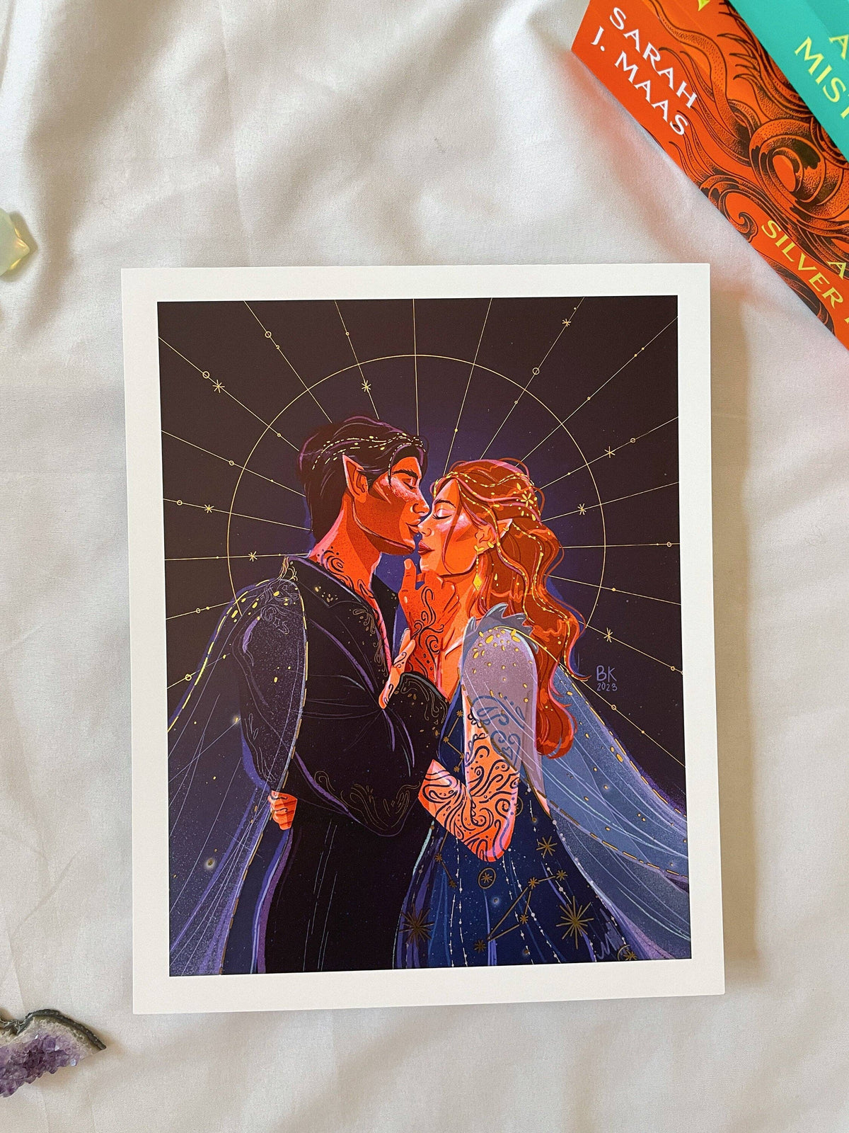 Bound by Starlight *Gold Foil Print*: 5x7 - Brittany Keller Art