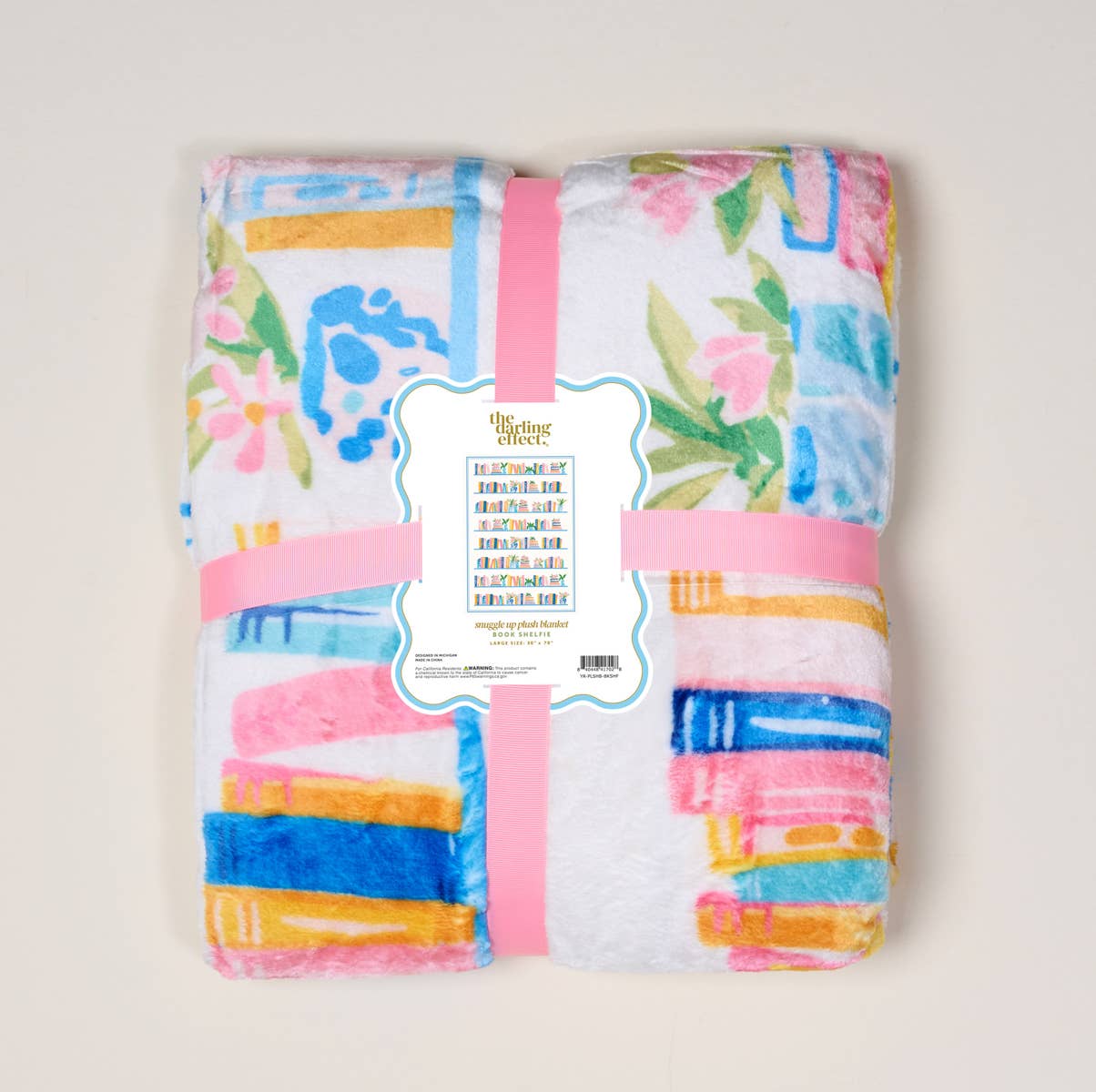 Snuggle Up Plush Blanket – Book Shelfie