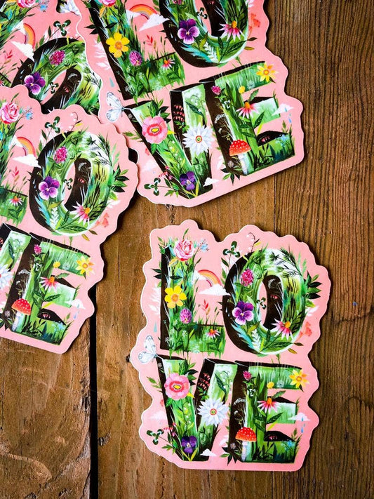 Love Grows Sticker - Katie Daisy