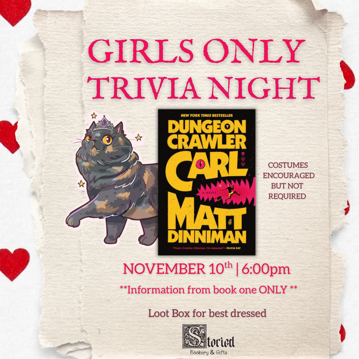 Girls Only - Dungeon Crawler Carl Trivia Night!