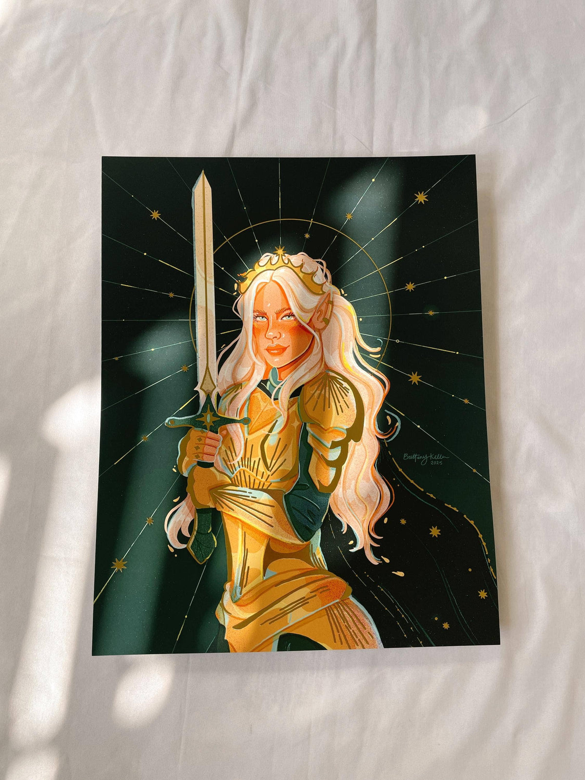 The Fire Heart *Gold Foil Print*: 5x7 - Brittany Keller Art