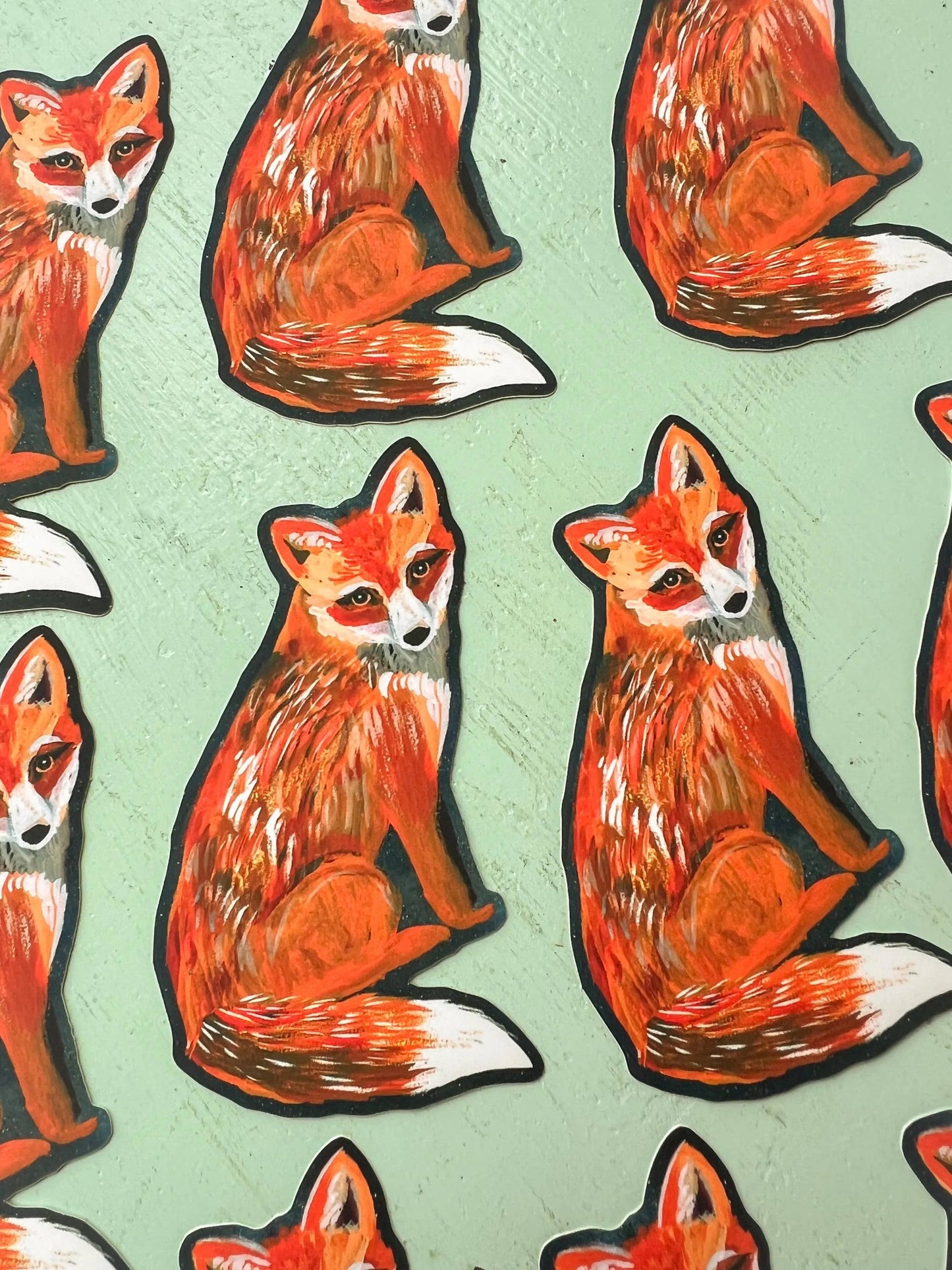 Red Fox Matte Sticker - Katie Daisy