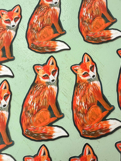 Red Fox Matte Sticker - Katie Daisy