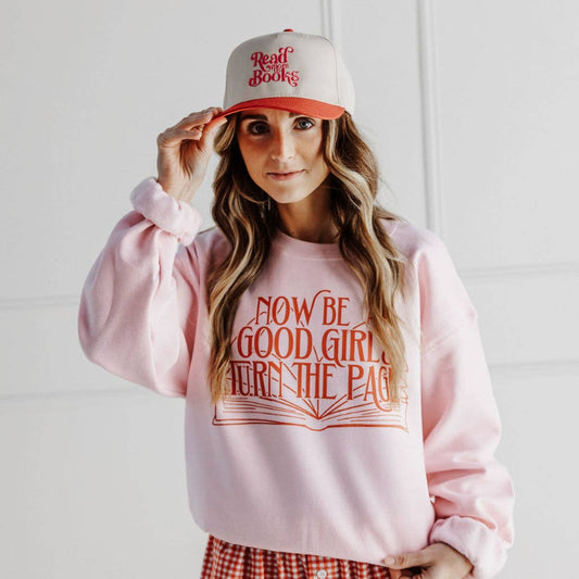 Turn The Page Red & Pink Women's Sweatshirt