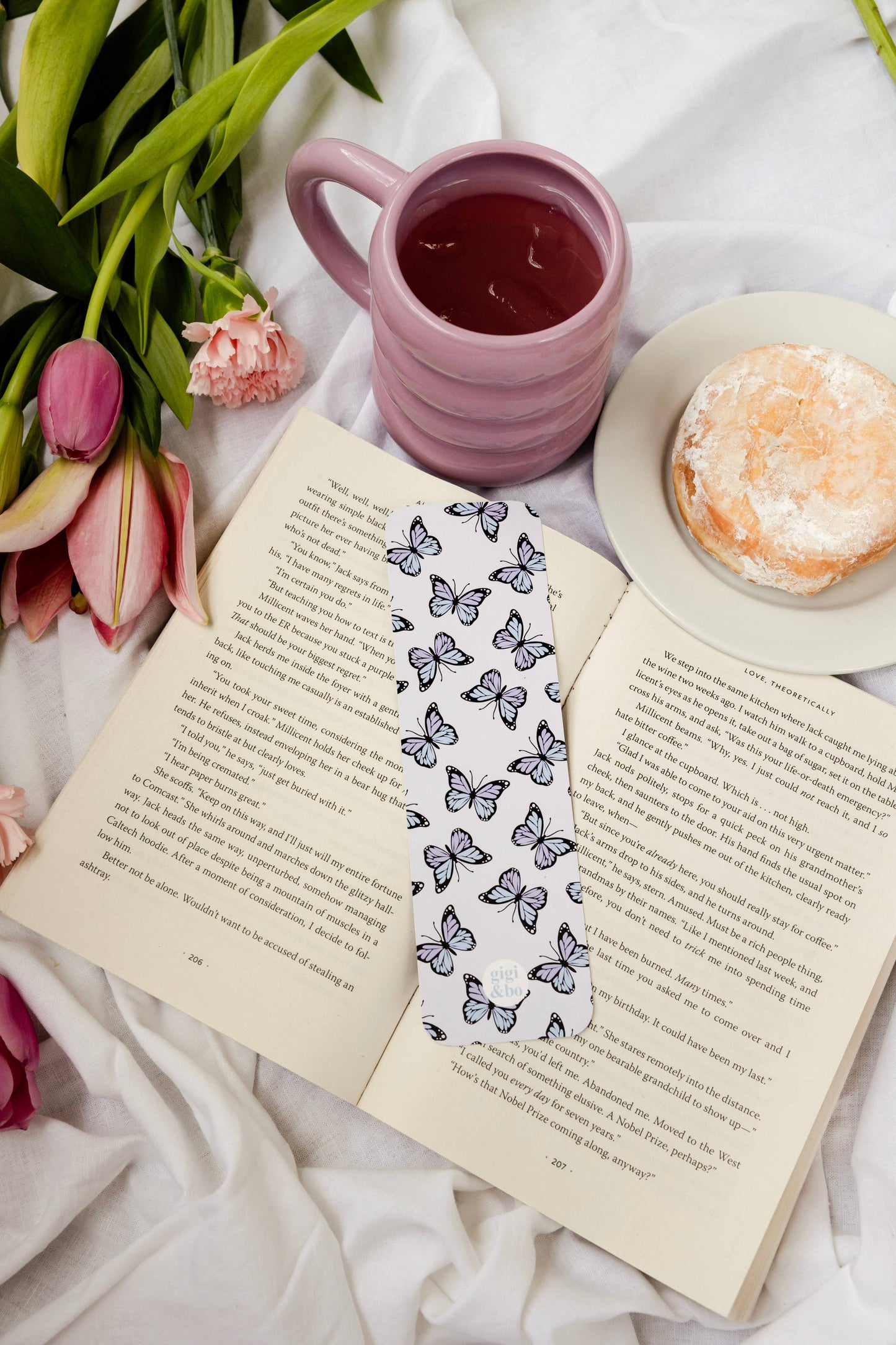 Lavender Butterflies Bookmark