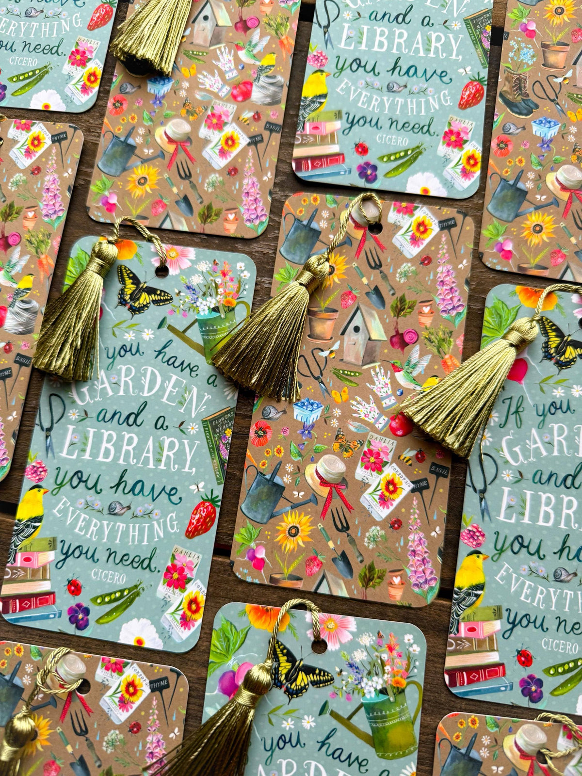 Garden and a Library Bookmark - Katie Daisy