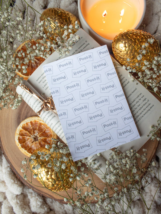 4x6 Book Review Post-it Notepad | Type Writer