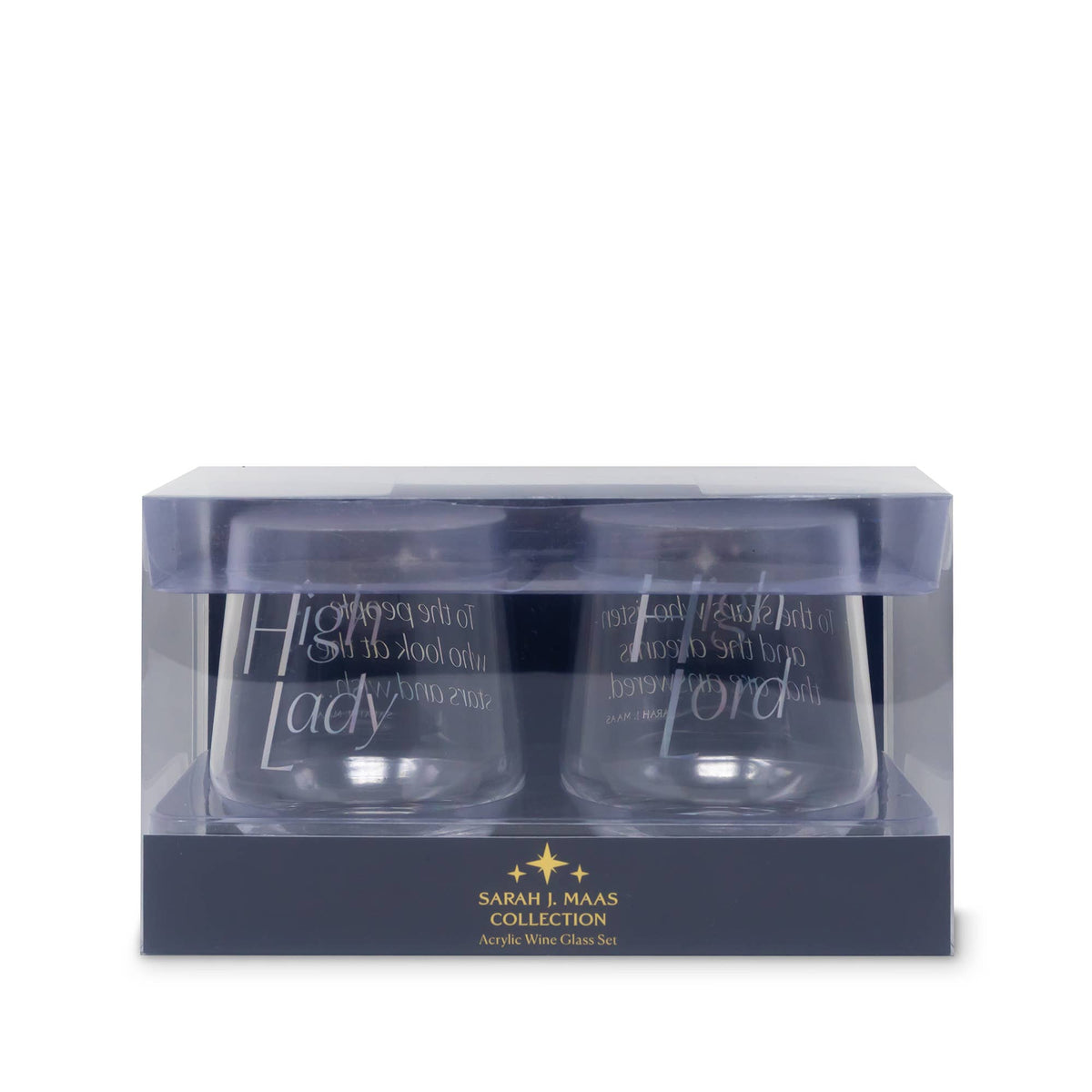 Night Court Acrylic Stemless Wine Glass Set - ACOTAR