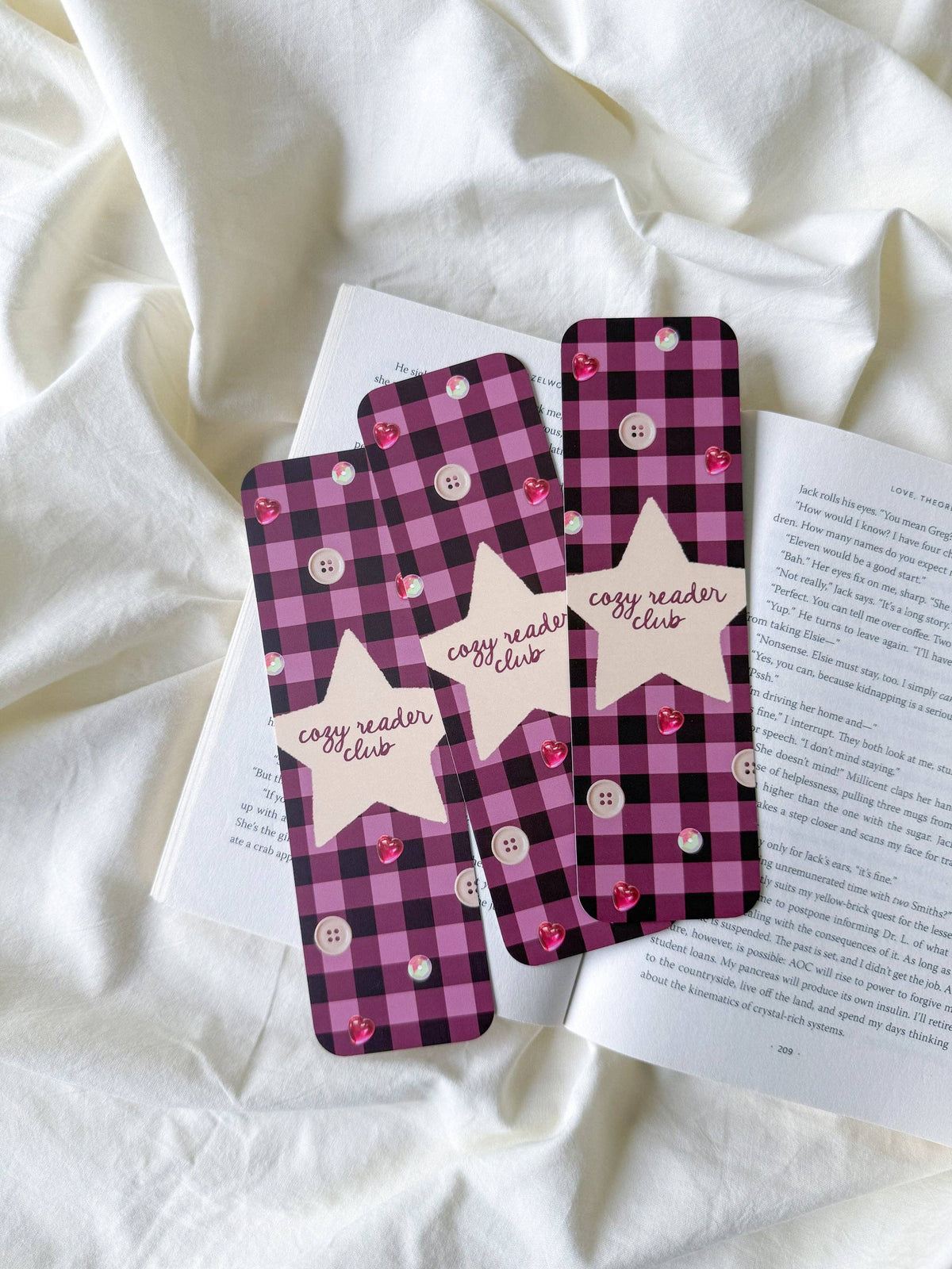 Cozy Reader Club Bookmark