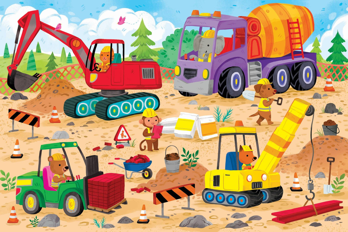 Construction Site Kids' Floor Puzzle