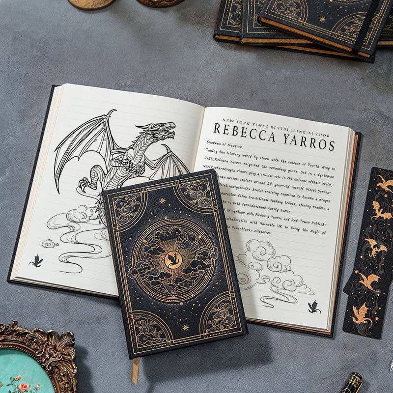 Paperblanks Shadows of Navarre Hardcover Journal (Fourth Wing): Midi / Lined