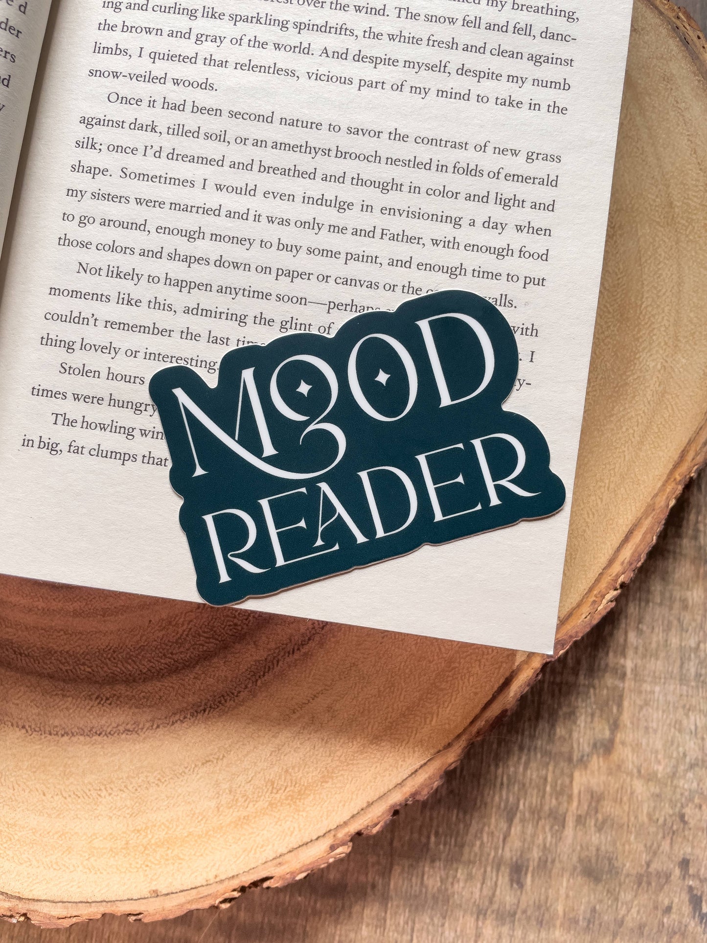 Mood Reader Bookish Waterproof Vinyl Sticker