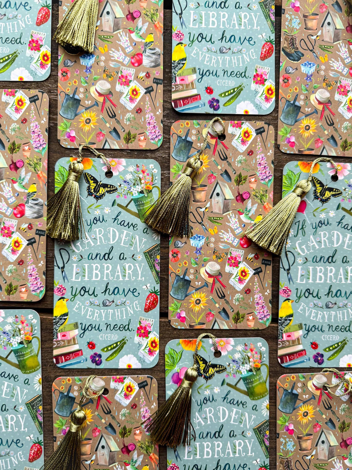 Garden and a Library Bookmark - Katie Daisy