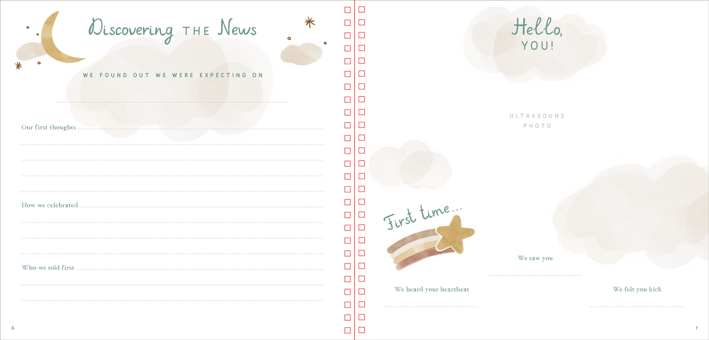 Baby's First Years: A Modern Memory Book with Keepsake Box
