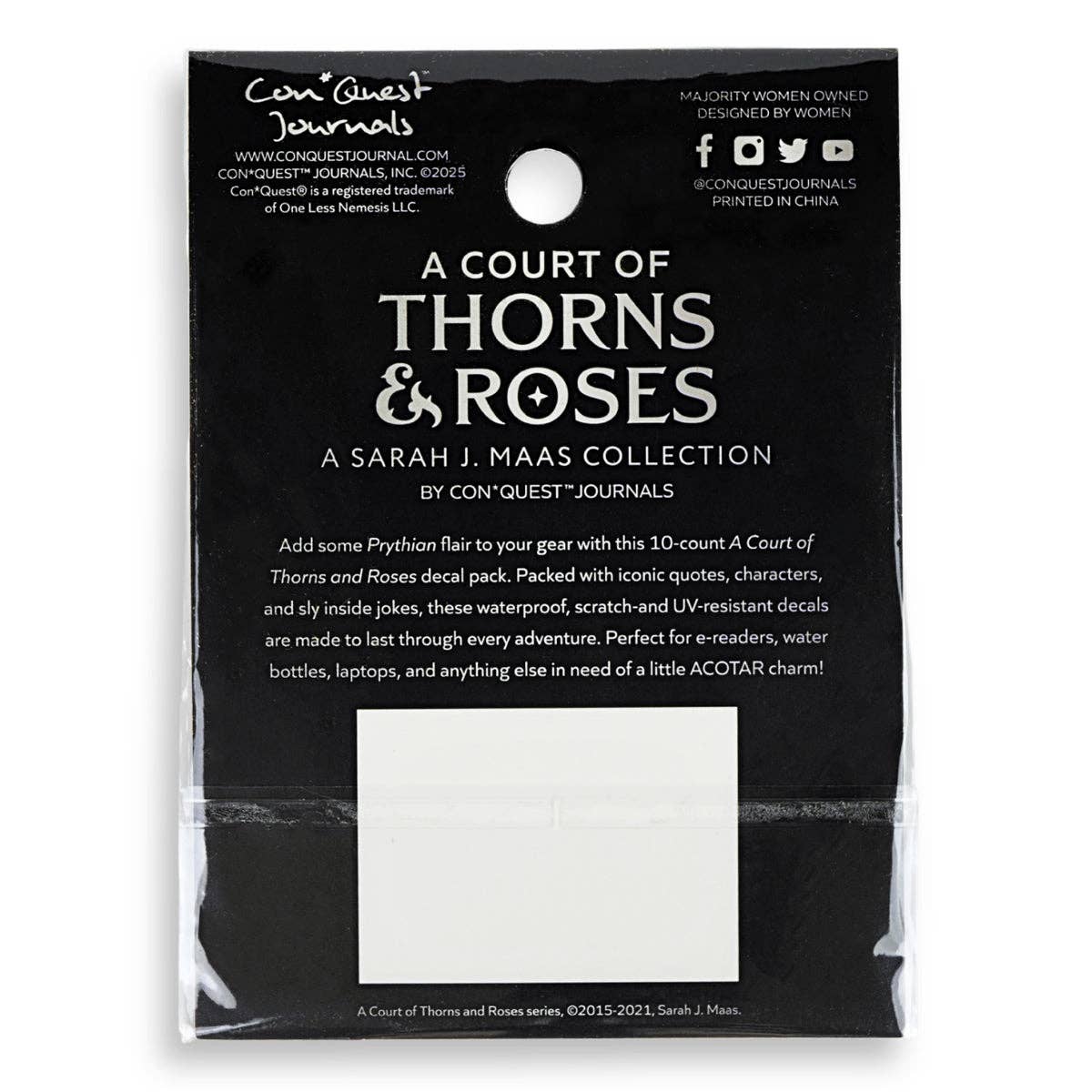 A Court of Thorns and Roses Decals (10-Pack)
