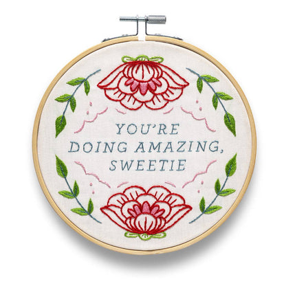 You're Doing Amazing Sweetie Embroidery Kit