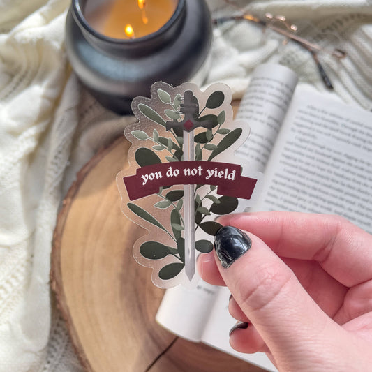 You Do Not Yield Sticker - Throne of Glass