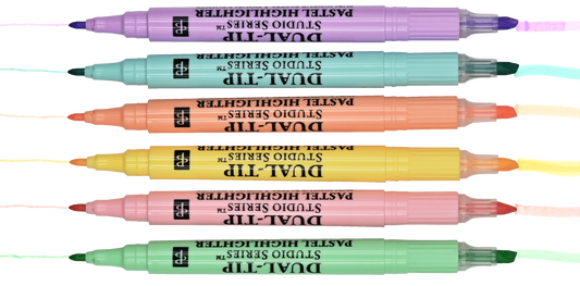 Studio Series Dual-Tip Pastel Highlighters (Set of 6)