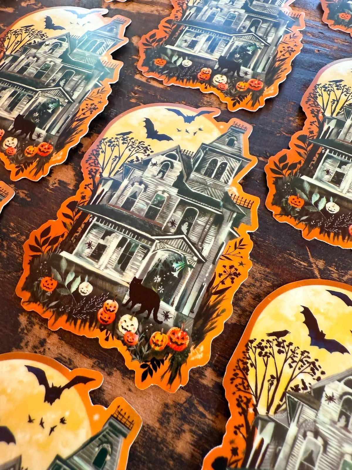 Haunted House - Glow in The Dark Sticker - Katie Daisy
