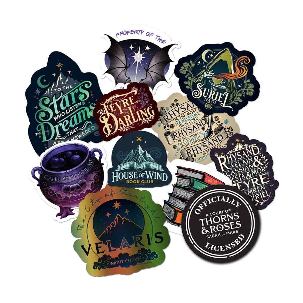 A Court of Thorns and Roses Decals (10-Pack)
