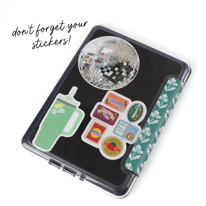 Kindle Paperwhite (11th Generation) Clear Back Kindle Case - Forget Me Nots Sage Green