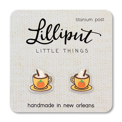 Pumpkin Spice Latte Fall Earrings